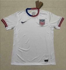 (S-4XL) 2024-2025 USA Home White Thailand Soccer Jersey AAA-818