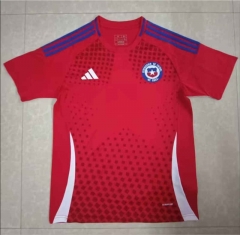 (S-4XL) 2024-2025 Chile Home Red Thailand Soccer Jersey AAA-818