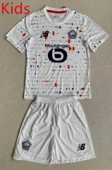 2024-2025 Lille Away White Kid/Youth Soccer Uniform-AY