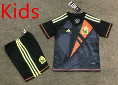 2024-2025 Mexico Goalkeeper Black Kids/Youth Soccer Uniform-6748