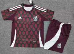 2024-2025 Mexico Maroon Soccer Uniform