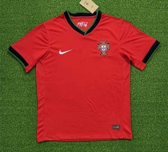 (S-4XL) 2024-2025 Portugal Home Red Thailand Soccer Jersey AAA-403