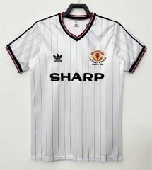 Retro Version 1983 Manchester United Away White Thailand Soccer Jersey AAA-510