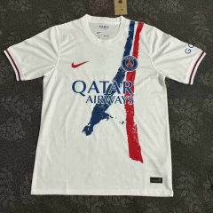 2024-2025 PSG White Thailand Training Soccer Jersey AAA-6521