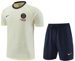 2024-2025 Paris Light Yellow Thailand Soccer Uniform-4627