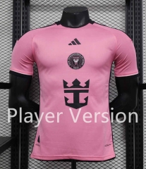 Player Version 2024-2025 Inter Miami CF Home Pink Thailand Soccer Jersey AAA-888