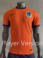 Player Version 2024-2025 Netherlands Home Orange Thailand Soccer Jersey AAA-518