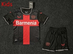 2023-2024 Bayer 04 Leverkusen Home Black Kid/Youth Soccer Uniform-GB