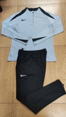 Nike Gray Thailand Soccer Tracksuit-411