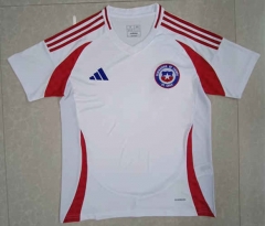 2024-2025 Chile Away White Thailand Soccer Jersey AAA