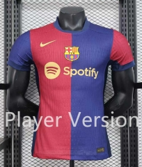 Player Version 2024-2025 Barcelona Home Red&Blue Thailand Soccer Jersey AAA-888