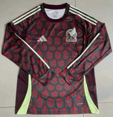 2024-2025 Mexico Home Red LS Thailand Soccer Jersey AAA