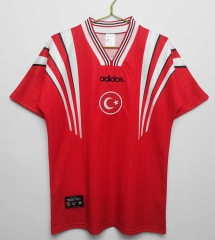 Retro Version 1996 Turkey Home Red Thailand Soccer Jersey AAA-C1046