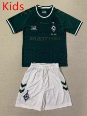 2024-2025 Special Version SV Werder Bremen Green Kids/Youth Soccer Uniform-AY