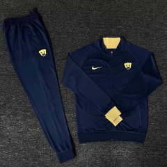 2024-2025 Pumas UNAM Royal Blue Thailand Soccer Jacket Uniform-HR