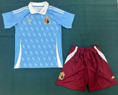 2024-2025 Belgium Away Blue Soccer Uniform-8975