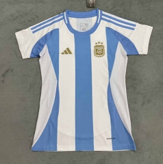 2024-2025 Argentina Home Blue and White Women Thailand Soccer Jersey AAA-4506