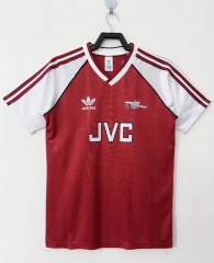 Retro Version 88-90 Arsenal Home Red Thailand Soccer Jersey AAA-811