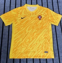 2024-2025 Portugal Yellow Thailand Soccer Training Jersey-422