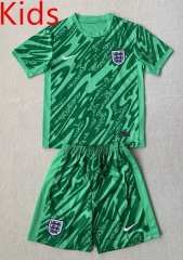 2024-2025 England Goalkeeper Green Kids/Youth Soccer Uniform-AY