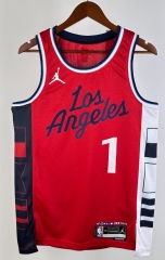2025 Jordan Limited Version Los Angeles Clippers Red #1 NBA Jersey-311