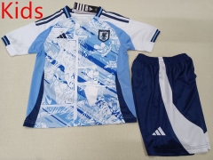 2024-2025 Dragon Ball Version Japan Blue&White Kid/Youth Soccer Uniform-507