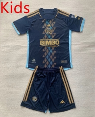 2024-2025 Philadelphia Union Home Royal Blue Kids/Youth Soccer Uniform-AY