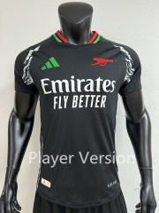 Player Version 2024-2025 Arsenal Away Black Thailand Soccer Jersey AAA