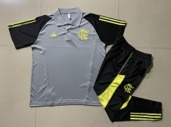 2024-2025 Flamengo Light Gray Thailand Polo Uniform-815