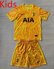 2024-2025 Tottenham Hotspur Goalkeeper Yellow  Kids/Youth Soccer Uniform-AY