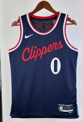 2025 Los Angeles Clippers Away Navy Blue #0 NBA Jersey-311