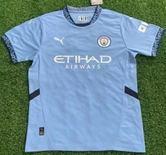 2024-2025 Manchester City Home Blue Thailand Soccer Jersey AAA