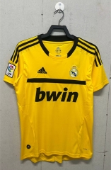 Retro Version 11-12 Real Madrid Goalkeeper Yellow Thailand Soccer Jersey AAA-811