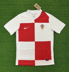 (S-4XL) 2024-2025 Croatia Home Red&White Thailand Soccer Jersey AAA-403