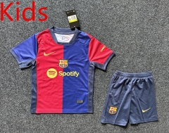 2024-2025 Barcelona Home Red&Blue Kid/Youth Soccer Uniform-GB