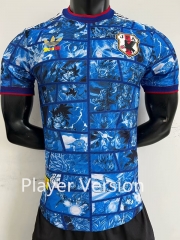 Player Version 2024-2025 Anime Version Japan Blue Thailand Soccer Jersey AAA