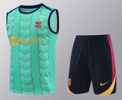 2024-2025 Barcelona Green Thailand Soccer Vest Uniform-418