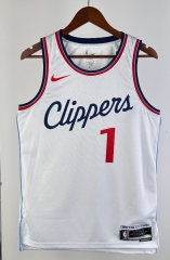 2025 Los Angeles Clippers Home White #1 NBA Jersey-311