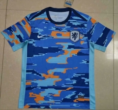 2024-2025 Netherlands Blue Thailand Soccer Training Jersey-818