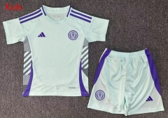 2024-2025 Scotland Away Light Blue Kids/Youth Soccer Uniform