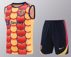 2024-2025 Barcelona Red&Yellow Thailand Soccer Vest Uniform-418