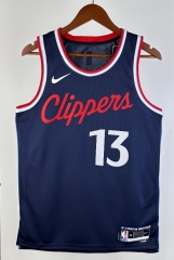 2025 Los Angeles Clippers Away Navy Blue #13 NBA Jersey-311