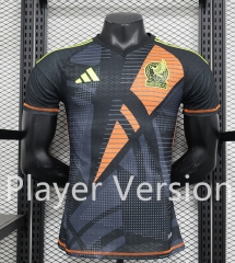 Player Version 2024-2025 Mexico Goalkeeper Black Thailand Soccer Jersey AAA-888