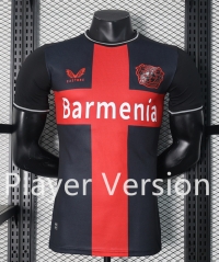 Player Version 2024-2025 Bayer 04 Leverkusen Home Black Thailand Soccer Jersey AAA-888