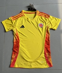 2024-2025 Colombia Home Yellow Thailand Women Soccer Jersey AAA-6032