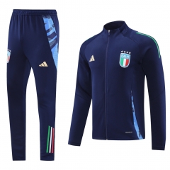 2024-2025 Italy Royal Blue Thailand Soccer Jacket Uniform-LH