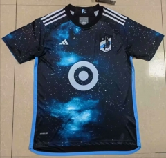 (S-4XL) 2024-2025 Minnesota United FC Home Black Thailand Soccer Jersey AAA-818