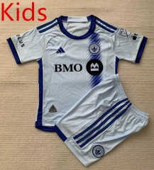 2024-2025 Montreal Impact Away Light Blue Kids/Youth Soccer Uniform-AY