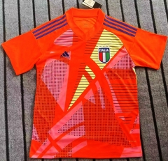 2024-2025 Italy Goalkeeper Red Thailand Soccer Jersey AAA-422