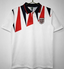 Retro Version 1992 England Home White Thailand Soccer Jersey AAA-C1046